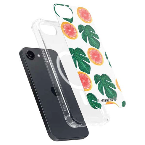 Bouffants and Broken Hearts Tropical Leaves and Citrus iPhone 16e MagSafe Case