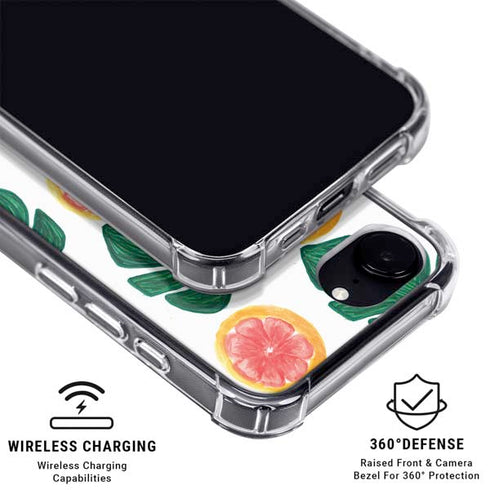 Bouffants and Broken Hearts Tropical Leaves and Citrus iPhone 16e MagSafe Case