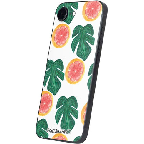 Bouffants and Broken Hearts Tropical Leaves and Citrus iPhone 16e Skin