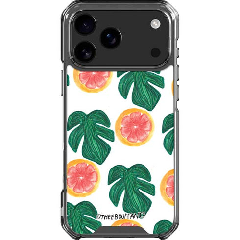 Bouffants and Broken Hearts Tropical Leaves and Citrus iPhone 18 Pro Max Clear Case