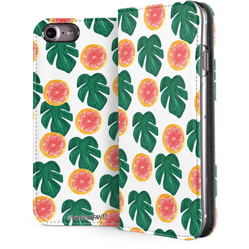 Bouffants and Broken Hearts Tropical Leaves and Citrus iPhone 8 Folio Case