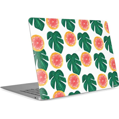 Bouffants and Broken Hearts Tropical Leaves and Citrus Apple MacBook Air Skin