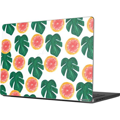 Bouffants and Broken Hearts Tropical Leaves and Citrus Apple MacBook Pro 14-inch Skin
