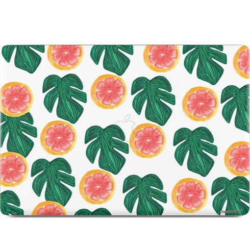 Bouffants and Broken Hearts Tropical Leaves and Citrus MacBook Skins