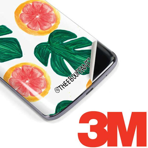 Bouffants and Broken Hearts Tropical Leaves and Citrus Moto E5 Plus Skin
