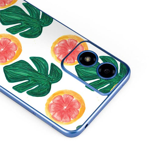 Bouffants and Broken Hearts Tropical Leaves and Citrus Moto G Play 4G (2024) Skin