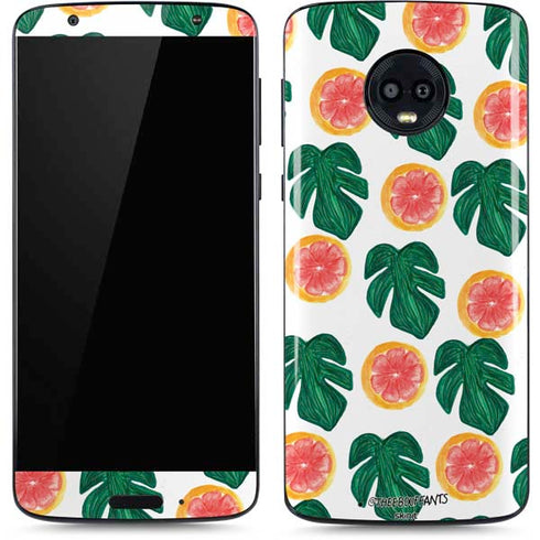 Bouffants and Broken Hearts Tropical Leaves and Citrus Moto G6 Skin