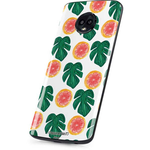 Bouffants and Broken Hearts Tropical Leaves and Citrus Moto G6 Skin
