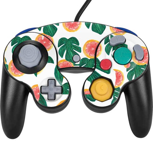 Bouffants and Broken Hearts Tropical Leaves and Citrus Nintendo Skins