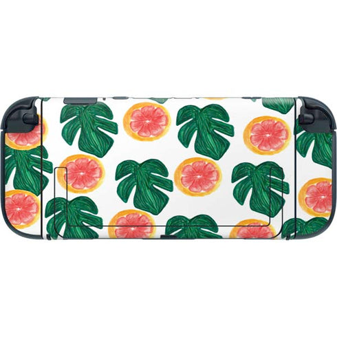 Bouffants and Broken Hearts Tropical Leaves and Citrus Nintendo Switch 2 (2025) with Joy-Con Skin