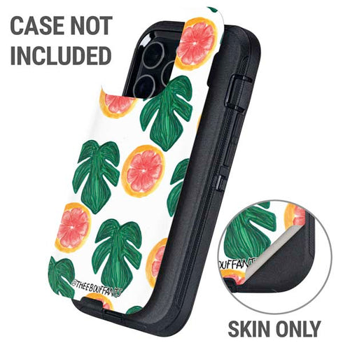 Bouffants and Broken Hearts Tropical Leaves and Citrus Otterbox Defender iPhone Skin