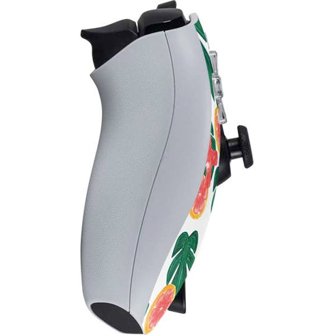 Bouffants and Broken Hearts Tropical Leaves and Citrus PlayStation Portal Remote Player Skin