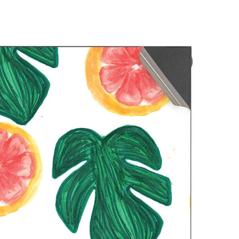 Bouffants and Broken Hearts Tropical Leaves and Citrus XBox Series X Digital Edition Console Skin