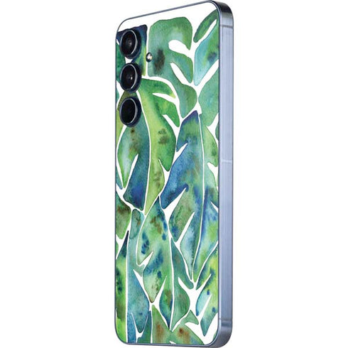 Tropical Leaves by Cat Coq Galaxy A35 5G Skin