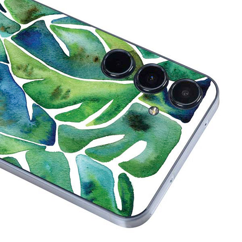 Tropical Leaves by Cat Coq Galaxy A35 5G Skin