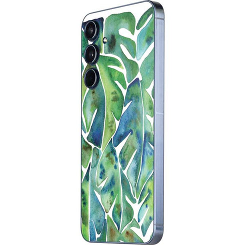 Tropical Leaves by Cat Coq Galaxy A36 5G Skin