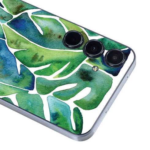 Tropical Leaves by Cat Coq Galaxy A55 5G Skin