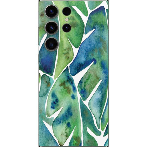 Tropical Leaves by Cat Coq Galaxy S24 Ultra Skin