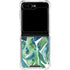 Tropical Leaves by Cat Coq Galaxy Z Flip6 Clear Case