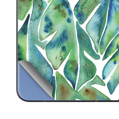 Tropical Leaves by Cat Coq Galaxy Z Fold5 5G Skin