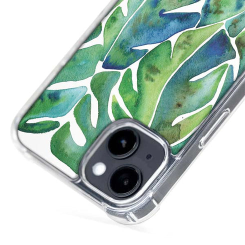 Cat Coq Tropical Leaves iPhone 14 MagSafe Case