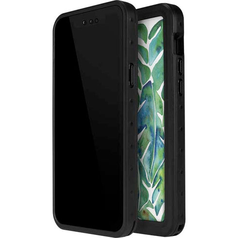 Tropical Leaves by Cat Coq iPhone 15 Plus Waterproof Case