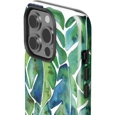 Tropical Leaves by Cat Coq iPhone 15 Pro Impact Case