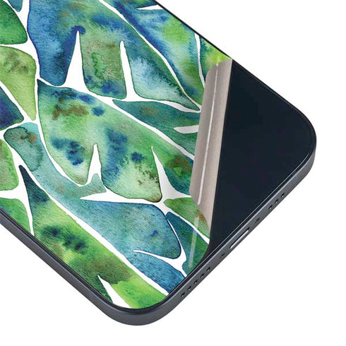 Tropical Leaves by Cat Coq iPhone 15 Skin