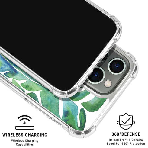 Tropical Leaves by Cat Coq iPhone 16 Pro Max Clear Case