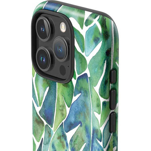 Tropical Leaves by Cat Coq iPhone 16 Pro Max Impact Case