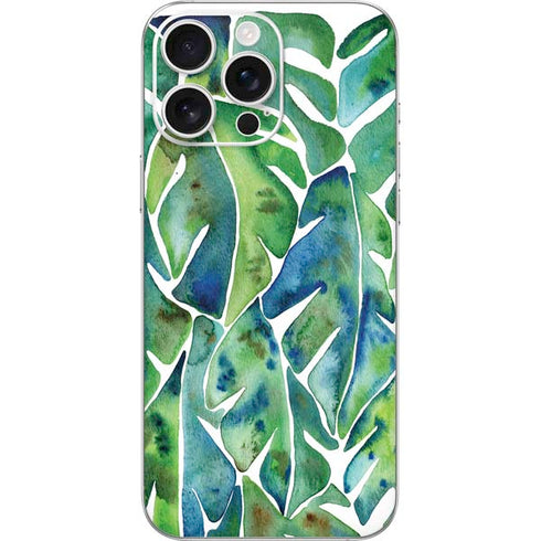 Tropical Leaves by Cat Coq iPhone 16 Pro Max Skin