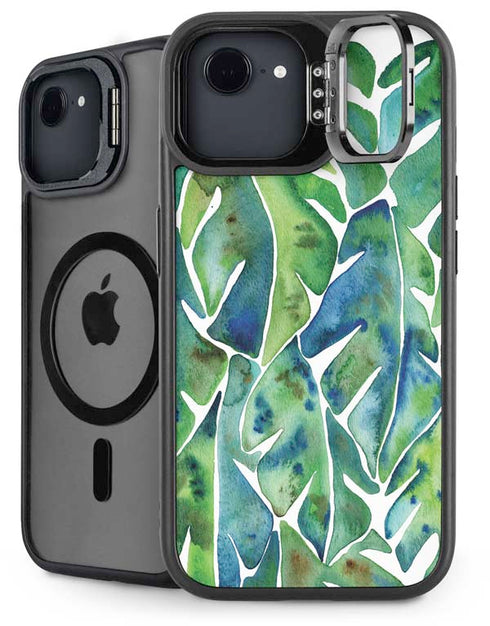 Tropical Leaves by Cat Coq iPhone 16e Kickstand Case