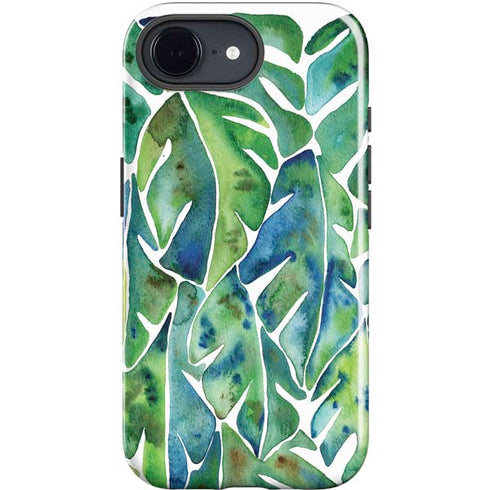 Tropical Leaves by Cat Coq iPhone 16e Impact Case