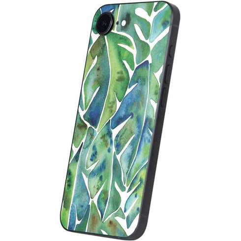Tropical Leaves by Cat Coq iPhone 16e Skin