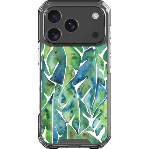 Tropical Leaves by Cat Coq iPhone 18 Pro Clear Case