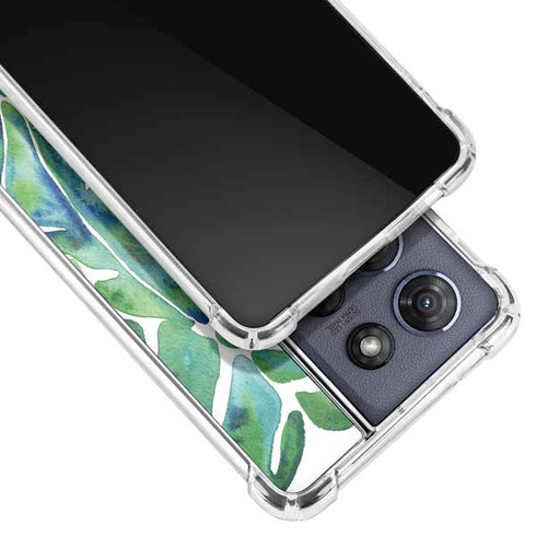Tropical Leaves by Cat Coq Moto G Play 5G (2025) Clear Case