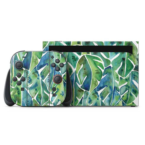 Tropical Leaves by Cat Coq Nintendo Skins