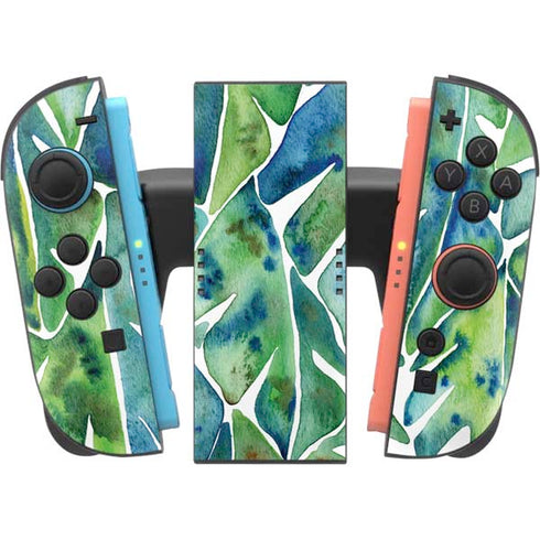 Tropical Leaves by Cat Coq Nintendo Switch 2 (2025) Joy-Con Controller Skin