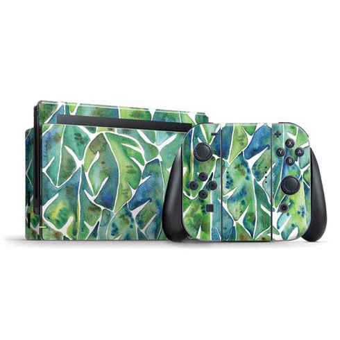 Tropical Leaves by Cat Coq Nintendo Skins