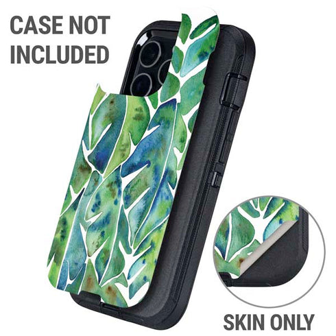 Tropical Leaves by Cat Coq Otterbox Defender iPhone Skin
