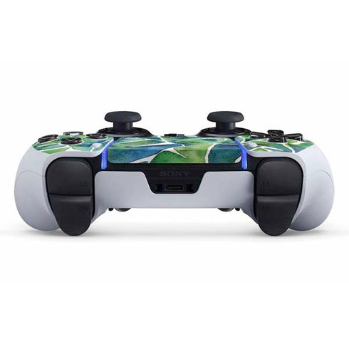 Cat Coq Tropical Leaves PS5 DualSense Edge Pro Controller Skin