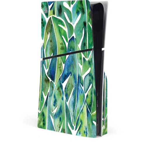 Tropical Leaves by Cat Coq PlayStation PS5 Skins