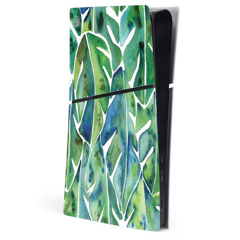 Tropical Leaves by Cat Coq PlayStation PS5 Skins