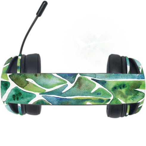 Tropical Leaves by Cat Coq Razer Kraken X Skin