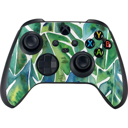 Tropical Leaves by Cat Coq XBox Series X Digital Edition Bundle Skin