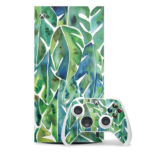 Tropical Leaves by Cat Coq Xbox Series X Skins