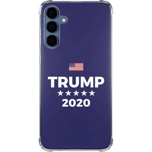 Trump 2020 Blue Galaxy A55 5G Clear Case