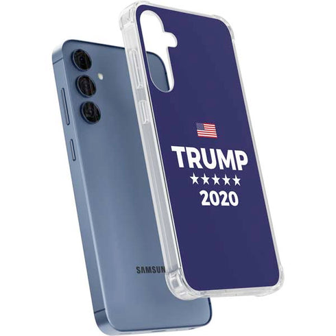 Trump 2020 Blue Galaxy A55 5G Clear Case