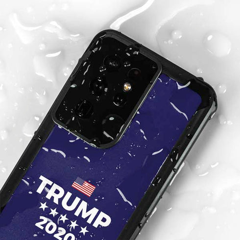 Trump 2020 Blue Galaxy S24 Ultra Waterproof Case