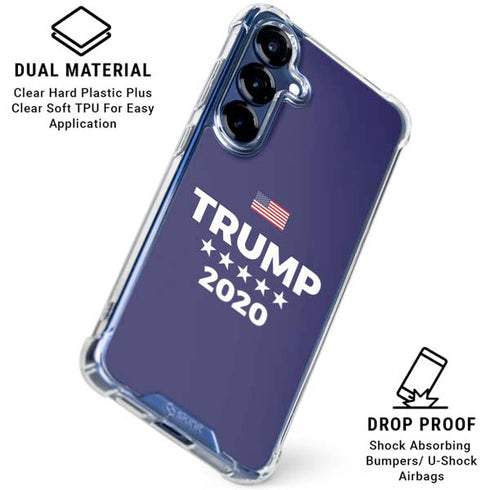 Trump 2020 Blue Galaxy S25 Clear Case
